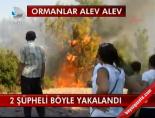 orman yangini - 2 şüpheli böyle yakalandı Videosu