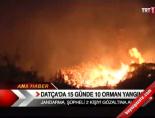 orman yangini - Datça'da 15 günde 10 orman yangını Videosu