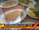 Restoranlarda Kalori devri