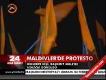 maldivler - Maldivler'de protesto Videosu
