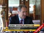 Günay Bakanlığı Bırakıyor