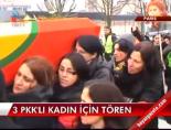 paris - 3 PKK'lı kadın için tören Videosu