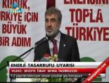 Enerji tasarrufu uyarısı