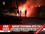 Bursa'da yanan iki otobüs son anda söndürüldü 