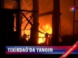 fabrika - Tekirdağ'da yangın Videosu