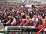 Kadınlardan şiddete danslı protesto  online video izle