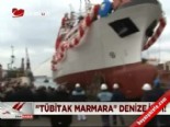 tubitak marmara - 'Tübitak Marmara' denize indi  Videosu