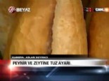 Peynir ve zeytine tuz ayarı 