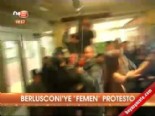 silvio berlusconi - Berluconı'ye 'Femen' protesto  Videosu