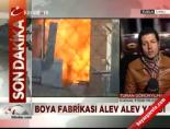 Boya fabrikası alev alev yandı  online video izle