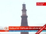 yeni delhi - Tuğla ile yapılan en uzun minare  Videosu