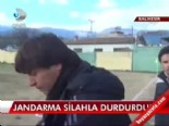 amator lig - Jandarma silahla durdurdu  Videosu