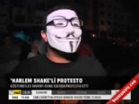 harlem shake - 'Harlem Shake'li protesto  Videosu