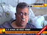 2,5 ayda 40 kilo verdi