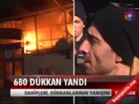 yunus emre halk pazari - 680 dükkan yandı  Videosu