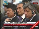 Başbakan Erdoğan Kırgızistan'da gazetecilerin sorularını yanıtladı