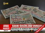 Basın özgürlüğü vurgusu  online video izle