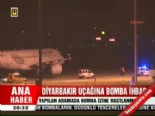 Diyarbakır uçağına bomba ihbarı  online video izle