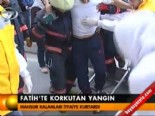 yangin yeri - Fatih'te korkutan yangın  Videosu