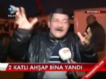 2 katlı ahşap bina yandı 