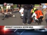 Bisiklet yarışında büyük kaza 