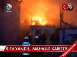 iplik fabrikasi - 5 ev yandı, mahalle karıştı  Videosu