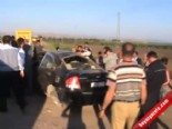 Hatay'da Suriye Plakalı Otomobil Takla Attı 