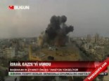 gazze - İsrail Gazze'yi vurdu  Videosu