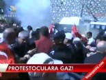 Akillere protesto, protestoculara gaz 