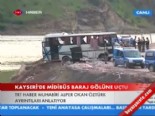 Kayseri'de midibüs baraj gölüne uçtu 