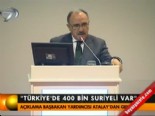 besir atalay - 'Türkye'de 400 bin Suriyeli var'  Videosu