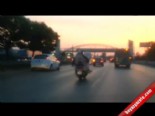 Bursa'da Motosikletle Tehlikeli Yolculuk