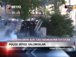Ankara'da polislere böyle saldırdılar