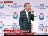 Başbakan Erdoğan Rize'de Konuştu