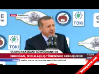Cumhurbaşkanı Erdoğan Gümüşhane'de konuştu