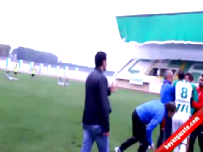 amator lig - Futbolcu Takım Arkadaşına Tekme Tokat Saldırdı  Videosu