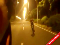 bisiklet kazasi - Hava atayım derken süpriz son  Videosu