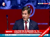 Başbakan Davutoğlu 10 Kasım Atatürk'ü Anma Toplantısı'nda konuştu 