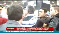 akit gazetesi - Ekrem Dumanlı'nın koruması Akit muhabirini tokatladı Videosu