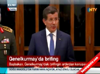 Başbakan Davutoğlu, Genelkurmay'daki brifing ardından konuştu