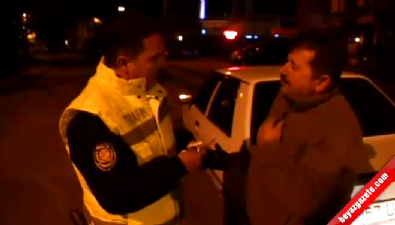 alkollu sofor - Alkollü Sürücü’den Polise ‘Mutlu Oldun Mu?’  Videosu