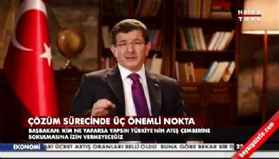 Başbakan Davutoğlu ulusa seslendi