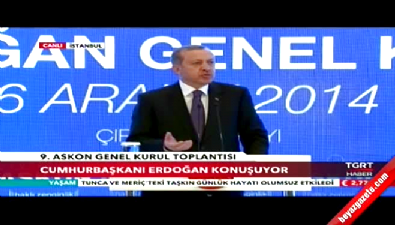 Cumhurbaşkanı Recep Tayyip Erdoğan ASKON'un 9. Olağan Genel Kurulu toplantısında konuştu 
