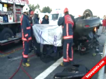 azerbaycan - TEM Otoyolu’nda Feci Kaza: 2 Ölü, 1 Yaralı  Videosu