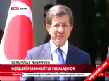 Ahmet Davutoğlu Dışişleri personeli ile vedalaştı 