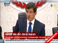 avrupa insan haklari mahkemesi - Davutoğlu'ndan 'din dersi' açıklaması  Videosu