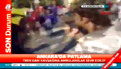 Ankara Tren Garı kavşağında patlama 