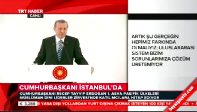 Erdoğan, Müslüman Dini Liderler Zirvesi kapanış oturumunda konuştu