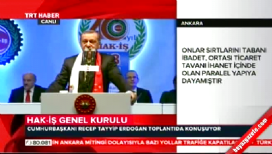Cumhurbaşkanı Erdoğan HAK-İŞ Genel Kurulu'nda konuştu 