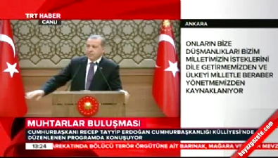 recep tayyip erdogan - Cumhurbaşkanı Muhtarlarla bir araya geldi !  Videosu